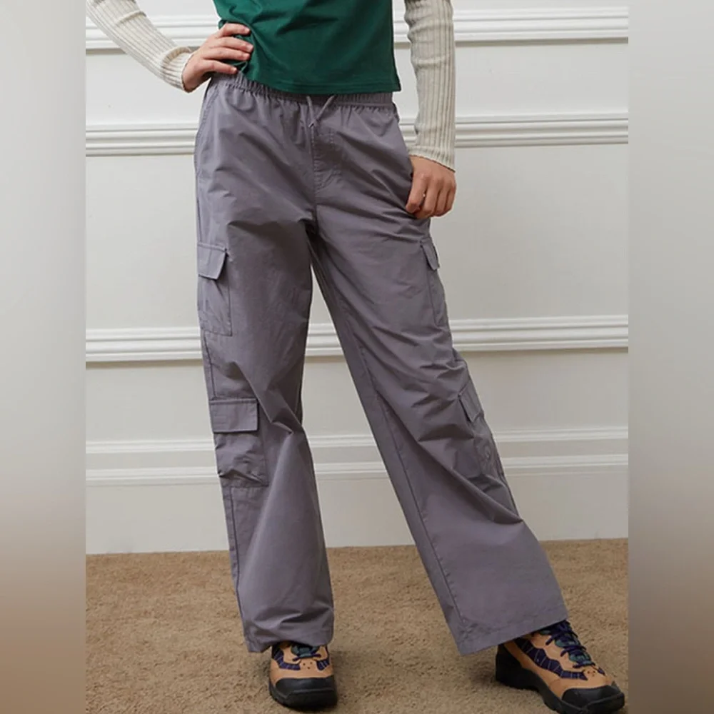 PacSun Kids Silver Baggy Cargo Pants Sz 16 Kids Youth